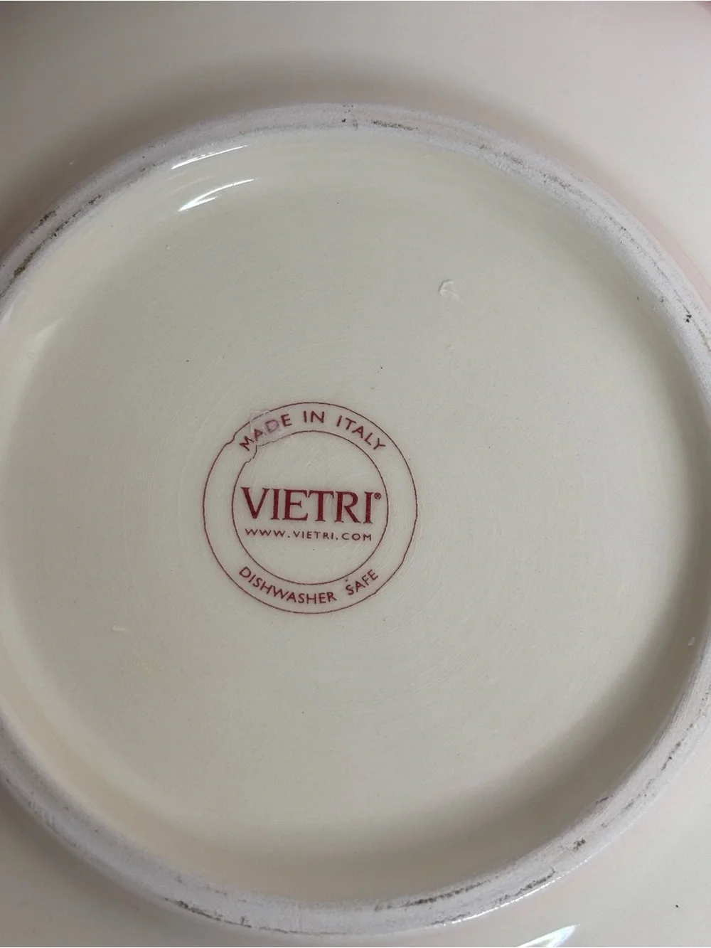 Curtrer Old St. Nick Plate- Red & Green. Made in Italy